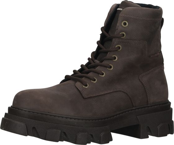 Komfortable BULLBOXER Stiefelette Schnürschuhe für Damen 517504E6L DKBW Braun