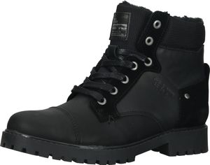 High-quality BULLBOXER ankle boots, lace-up shoes for boys ALL518E6LA BKBKK Black
