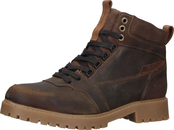 Trendy BULLBOXER ankle boots, lace-up shoes for boys ALL527E6L COGNK Brown
