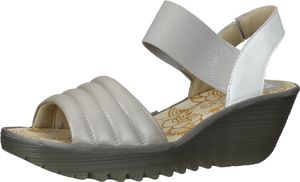 Comfortable FLY London sandals, slip-on shoes for women P501414 001 silver