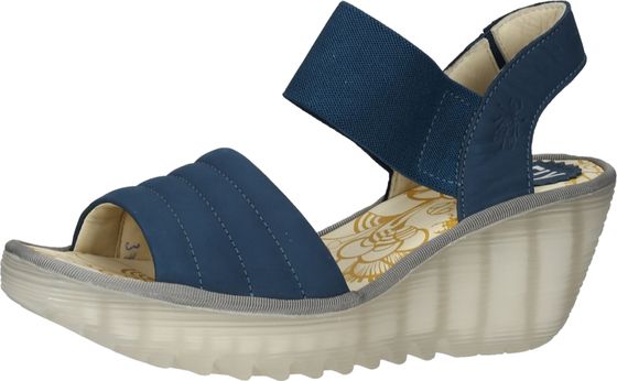 Elegant FLY London sandals, slip-on shoes for women, P501414 002, blue