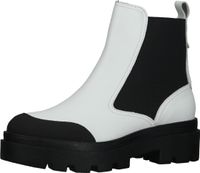 Comfortable FLY London ankle boots, slip-on shoes for women P144879 001 White