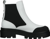 Comfortable FLY London ankle boots, slip-on shoes for women P144879 001 White