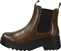 Trendy FLY London ankle boots, slip-on shoes for women P144789 005 Brown