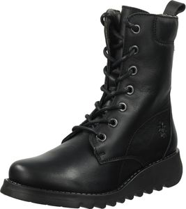 Sporty FLY London ankle boots, lace-up shoes for women P145015 000 Black