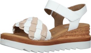 Sandalias de moda Gabor, sandalias de mujer 22.089.01, blancas