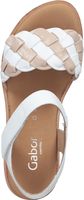Sandales Gabor tendance, sandales femme 22.089.01, blanches