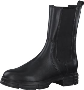 Hochwertige s.Oliver Stiefelette Schlupfschuhe für Damen 5-5-25488-29 022 Schwarz