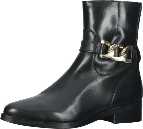 Bequeme SCAPA Stiefelette Schnürschuhe für Damen 21/6677 900 Schwarz