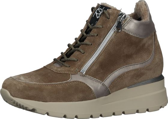 Cómodas zapatillas de mujer Waldläufer con cordones 793801 201 830 Beige