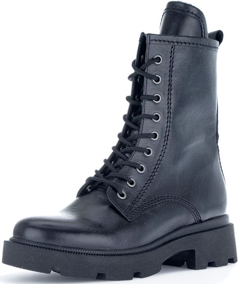 Comfortable Gabor ankle boots, lace-up shoes for women, 92.755.37, black