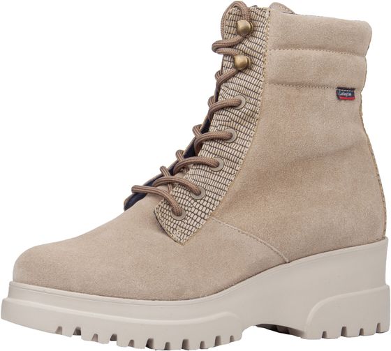 Sportliche CallagHan Stiefelette Schnürschuhe für Damen 27212 CASTOR Beige