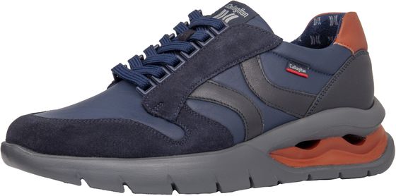Modische CallagHan Sneaker Schnürschuhe für Herren 45405 GRIS/LAVA Grau