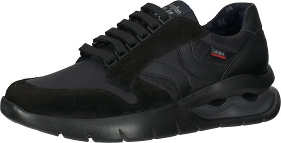 Komfortable CallagHan Sneaker Schnürschuhe für Herren 45405 NEGRO/GRIS Schwarz