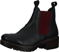 Modische LAZAMANI Stiefelette Schlupfschuhe für Damen 68002 black-red Schwarz