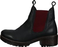 Modische LAZAMANI Stiefelette Schlupfschuhe für Damen 68002 black-red Schwarz