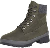 Trendy Ganter ankle boots, lace-up shoes for women, 4-205012 5900 olive