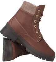 Comfortable Ganter ankle boots, lace-up shoes for women, 4-205012 2700, brown