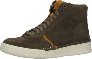 Comfortable Clarks women's lace-up sneakers 26167378 Olive Combi Green