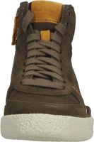 Komfortable Clarks Sneaker Schnürschuhe für Damen 26167378 Olive Combi Grün