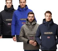 NAPAPIJRI Rainforest Next Water-Repellent Anorak Jacket Outdoor Jacket Black, Royal Blue, Dark Blue, or Gray
