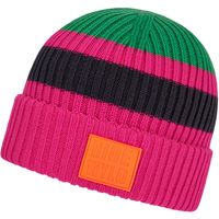 Ziener Kids' Beanies Indri with Stripes and Cuffs - Blue, Pink, Brown, or Blue