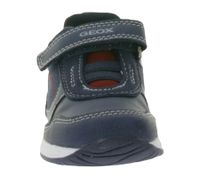 GEOX B Kleinkinder Sneaker mit atmungsaktiver Sohle Mid-Cut-Schuhe mit Klettverschluss und teils Echtleder Baby-Schuhe Rishon, Each oder Biglia Dunkelblau