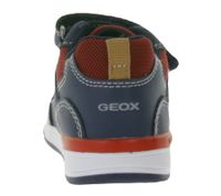 GEOX B Kleinkinder Sneaker mit atmungsaktiver Sohle Mid-Cut-Schuhe mit Klettverschluss und teils Echtleder Baby-Schuhe Rishon, Each oder Biglia Dunkelblau
