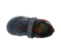 GEOX B Kleinkinder Sneaker mit atmungsaktiver Sohle Mid-Cut-Schuhe mit Klettverschluss und teils Echtleder Baby-Schuhe Rishon, Each oder Biglia Dunkelblau