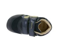 GEOX B Kleinkinder Sneaker mit atmungsaktiver Sohle Mid-Cut-Schuhe mit Klettverschluss und teils Echtleder Baby-Schuhe Rishon, Each oder Biglia Dunkelblau