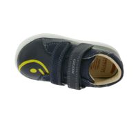 GEOX B Kleinkinder Sneaker mit atmungsaktiver Sohle Mid-Cut-Schuhe mit Klettverschluss und teils Echtleder Baby-Schuhe Rishon, Each oder Biglia Dunkelblau