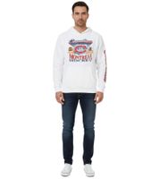 Felpa con cappuccio da uomo Hollister x NHL Montreal Canadiens con stampa del logo della squadra, pullover in cotone 322-221-1606-100 Bianco