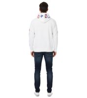 Felpa con cappuccio da uomo Hollister x NHL Montreal Canadiens con stampa del logo della squadra, pullover in cotone 322-221-1606-100 Bianco
