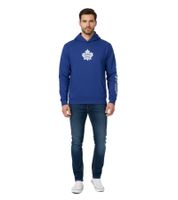 Felpa con cappuccio da uomo Hollister x NHL Toronto Mapple Leafs con stampa del logo della squadra, pullover in cotone 322-221-1606-220 Blu