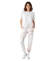 Hollister X Social Tourist Jogginghose im Batik-Look Baumwoll-Hose 365-347-0002-218 Weiß/Bunt