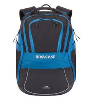 Rivacase Mercantour Rucksack mit 15,6" Laptopfach Alltags-Rucksack 20L 5225 BK Schwarz/Blau