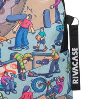 Rivacase Agora Urban Skaters Rucksack Alltags-Rucksack Schul-Rucksack 12L 5420 BK Schwarz/Bunt