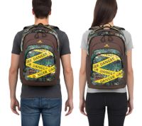 Rivacase Erebus Urban Rucksack mit 15,6" Laptopfach Alltags-Rucksack City-Rucksack 30L 5461 JN Braun/Grün