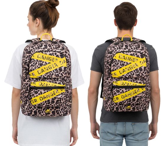 Rivacase Erebus Urban Rucksack mit 13,3" Laptopfach Alltags-Rucksack City-Rucksack 14L 5421 LP Leopard Beige/Braun/Schwarz