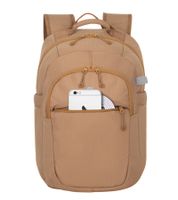 Rivacase Aviva Urban Rucksack mit 14" Laptopfach Alltags-Rucksack City-Rucksack 16L 5432 BG Beige