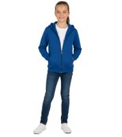 Sweat-shirt à capuche enfant élégant, veste de mi-saison, en coton, 300 g/m², 0620010164 010, bleu roi