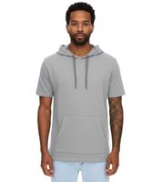 EIGHT2NINE Herren Kapuzen-Pullover kurzärmliger Baumwoll-Hoodie T-Shirt Hoody Sommer-Hoody H10014L22462AEN in Hellgrau oder Khaki