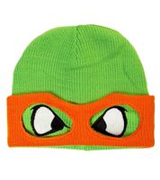 Teenage Mutant Ninja Turtles Beanie Strick-Beanie Fan-Artikel KC07Q Grün im Charakter-Design Raphael (Rot) Donnie (Violett) Michelangelo (Orange)