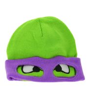 Teenage Mutant Ninja Turtles Beanie Strick-Beanie Fan-Artikel KC07Q Grün im Charakter-Design Raphael (Rot) Donnie (Violett) Michelangelo (Orange)