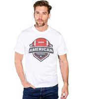 4-Pack U.S. SPORT AMERICA Men's Basic Cotton T-Shirt, Crew Neck, Short Sleeve, Black/White