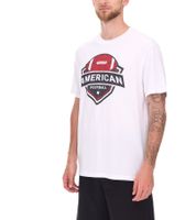 4-Pack U.S. SPORT AMERICA Men's Basic Cotton T-Shirt, Crew Neck, Short Sleeve, Black/White