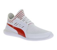 Sneakers unisex PUMA X Ferrari SF Evo Cat Mace con logo Ferrari, scarpe da corsa, 306228 04 Bianco/Nero