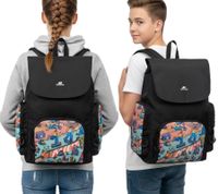 Rivacase Agora Urban Skaters Rucksack Alltags-Rucksack Schul-Rucksack 12L 5420 BK oder 5425 BK in Schwarz/Bunt