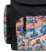 Rivacase Agora Urban Skaters Rucksack Alltags-Rucksack Schul-Rucksack 12L 5420 BK oder 5425 BK in Schwarz/Bunt