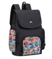 Rivacase Agora Urban Skaters Rucksack Alltags-Rucksack Schul-Rucksack 12L 5420 BK oder 5425 BK in Schwarz/Bunt